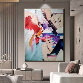 Hand Oil Pianting Abstract painting Original painting Hand painted canvas art Wall Art painting Custom oil painting Abstract art Home Hallway Hal (style: 02, size: 150x220cm)