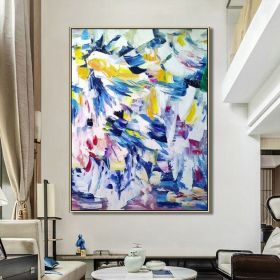 Hand Oil Pianting Abstract painting Original painting Hand painted canvas art Wall Art painting Custom oil painting Abstract art Home Hallway Hal (style: 01, size: 90x120cm)