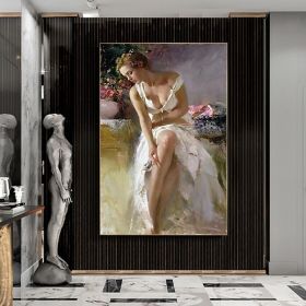 Handmade Oil Painting Famous Flamenco Dancer Painting Canvas Painting Wall Art Bedroom Living Room Decor Living Room Hallway Bedroom Decorative P (style: 01, size: 60X90cm)